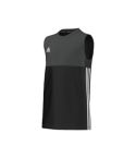 Youth Team 16 Sleveless Tee - Black/Grey