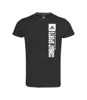Combat Sports Vertical Tee - Black/White