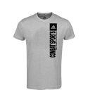 Combat Sports Vertical Tee - Heather Grey/Black