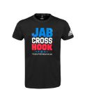 Jab Cross Hook Tee - Black/White