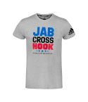 Jab Cross Hook Tee - Heather Grey/Black