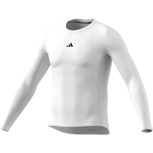 Techfit Longsleeve Compression Top - White