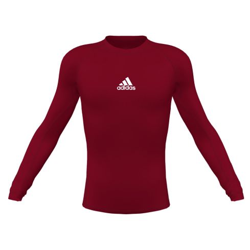 Youth Techfit Longsleeve Compression Top - Burgundy